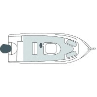 Carver 79011 Flex-Fit Pro™ Poly-Flex Ii V-Hull Center Console, Slate Gray - 79011 - 500-79011F1